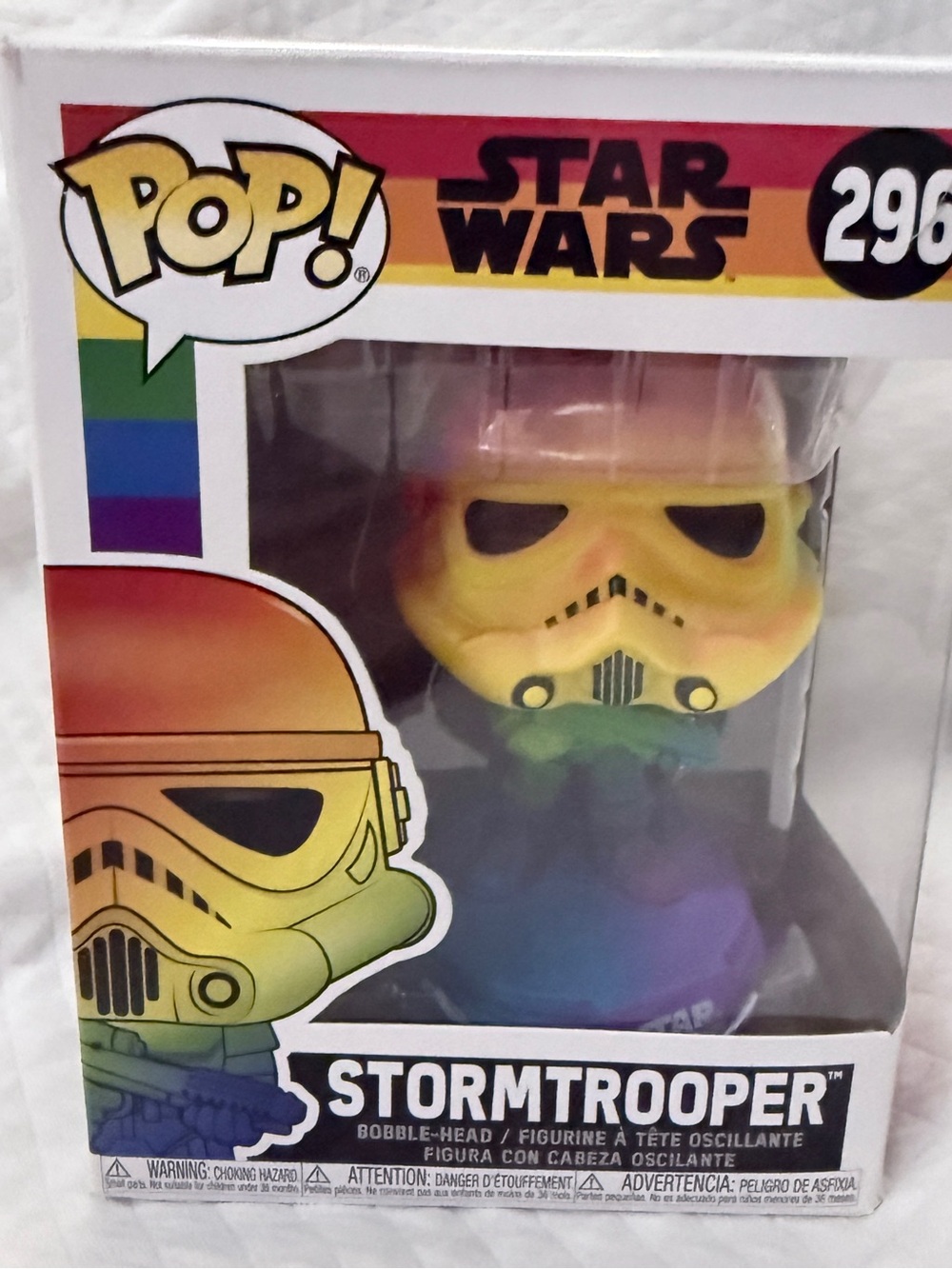 pop Star Wars Stormtrooper Rainbow Pop! Vinyl - Yellow, Green, Blue, Purple